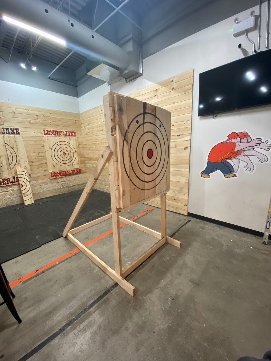 LumberJaxe Personal Axe Throwing Target & Stand Ottawa Location