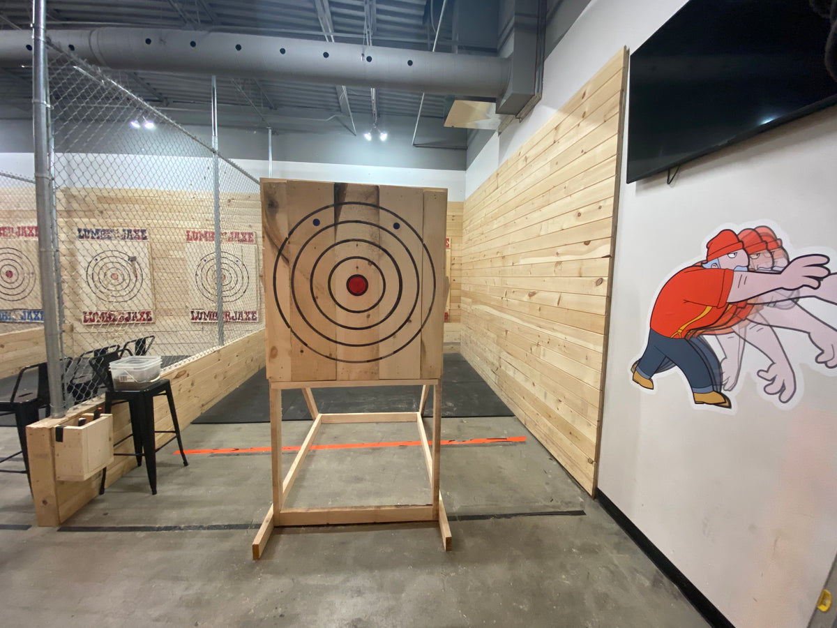 LumberJaxe Personal Axe Throwing Target & Stand Ottawa Location