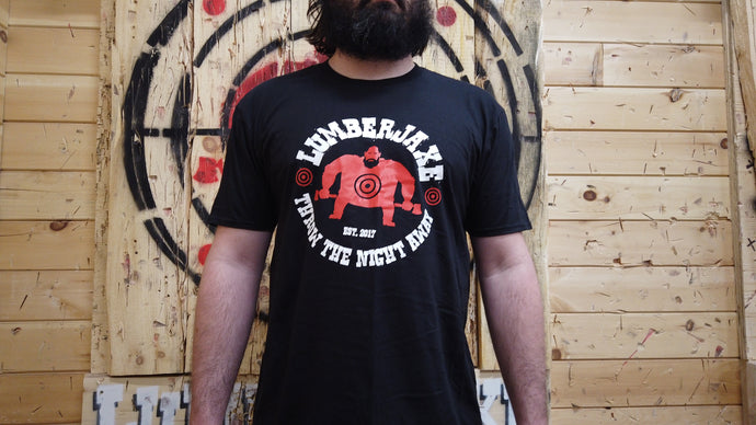 LumberJaxe Brand Icon Shirt (Black with Black Background) - Ottawa